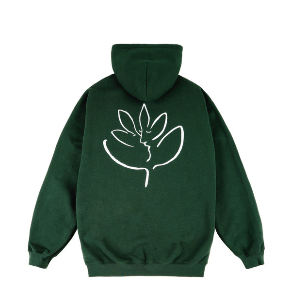 MAGENTA LE BAISER ZIPPED HOODIE FORREST GREEN