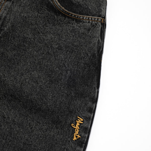 MAGENTA OG DENIM 2 TONE DISTRESSED BLACK DENIM