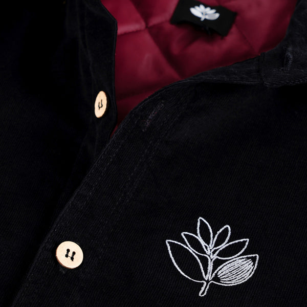 MAGENTA ROVER CORD OVERSHIRT BLACK