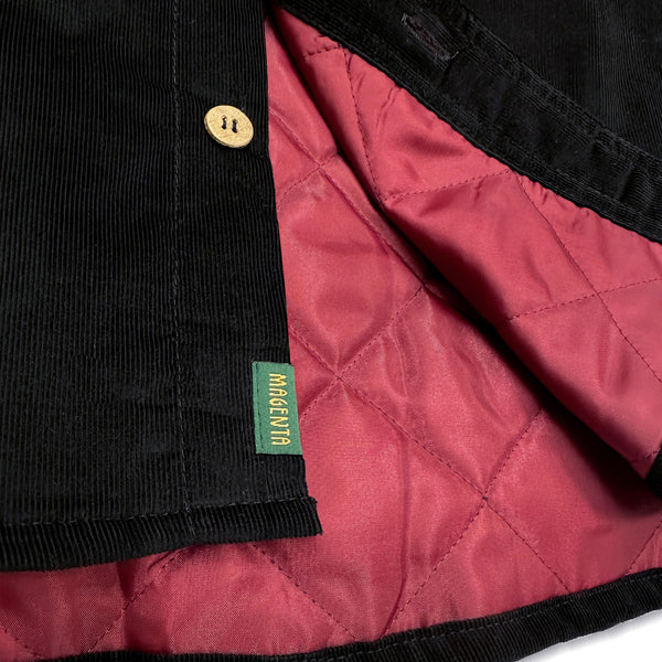 MAGENTA ROVER CORD OVERSHIRT BLACK