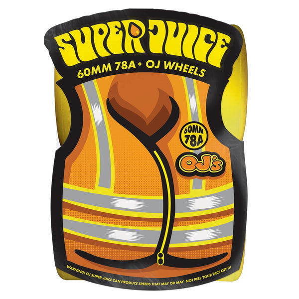 OJ Soft Wheels Super Juice 78a Yellow; 60MM