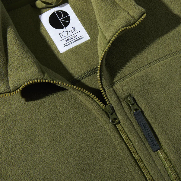 POLAR Basic Fleece Jacket Army Green – Medium Skateshop