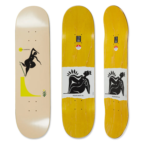 POLAR Gördeszka Lap Shin Sanbongi Backside Noseblunt (Sand); 8.0"