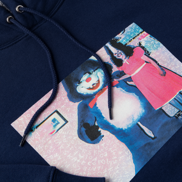 POLAR Pink Dress Hoodie Dark Blue