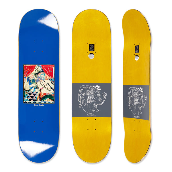 POLAR  Gördeszka Lap Dane Brady Time Travelers Deck Blue; 8.5" (Short)