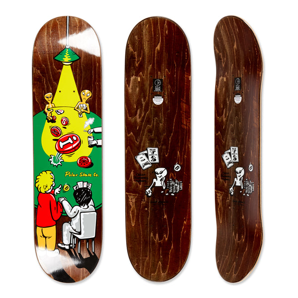 POLAR  Gördeszka Lap Oskar Rozenberg Poker Face Deck; 8.5"