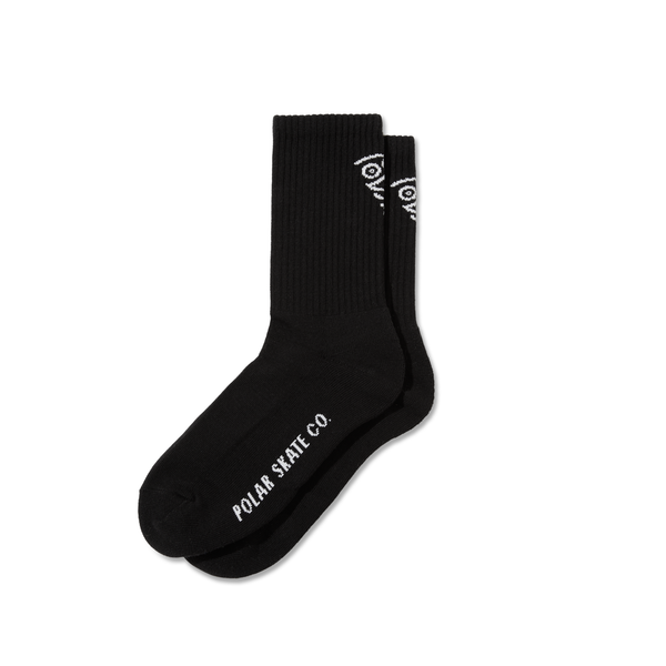 POLAR Polar Face Socks Black