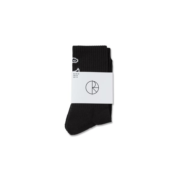 POLAR Polar Face Socks Black