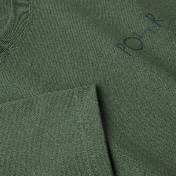 POLAR Stroke Logo Tee Jade Green/ Dark Green