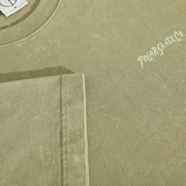 POLAR Acid Tee Surf Logo Light Green