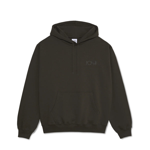 POLAR Dave Hoodie Stroke Logo Dirty Blac