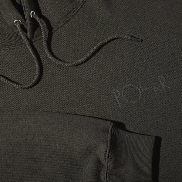 POLAR Dave Hoodie Stroke Logo Dirty Blac