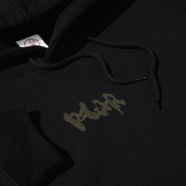 POLAR Dave Hoodie Drip Logo Black