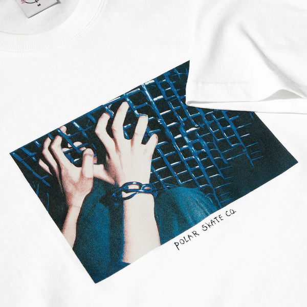 POLAR Caged Hands Tee White