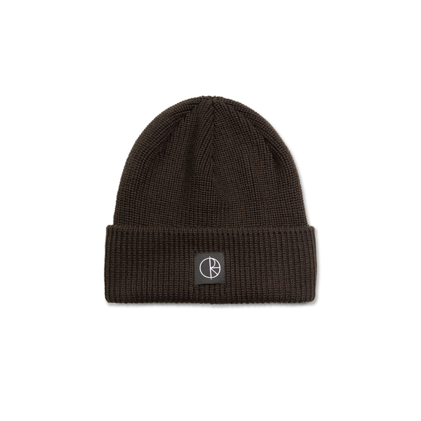POLAR Double Fold Merino Beanie Brown