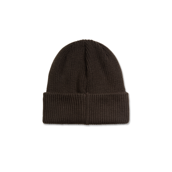 POLAR Double Fold Merino Beanie Brown