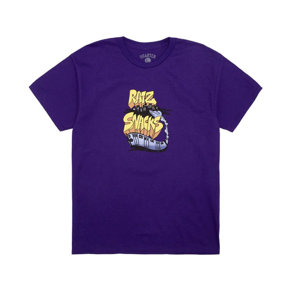 QUARTERSNACKS Rat Ratz Train Tee Purple