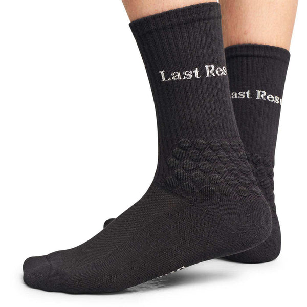 LASTRESORT Right Angle Bubble Socks Black