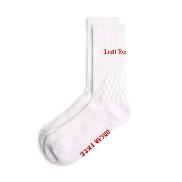 LASTRESORT Right Angle Bubble Socks White