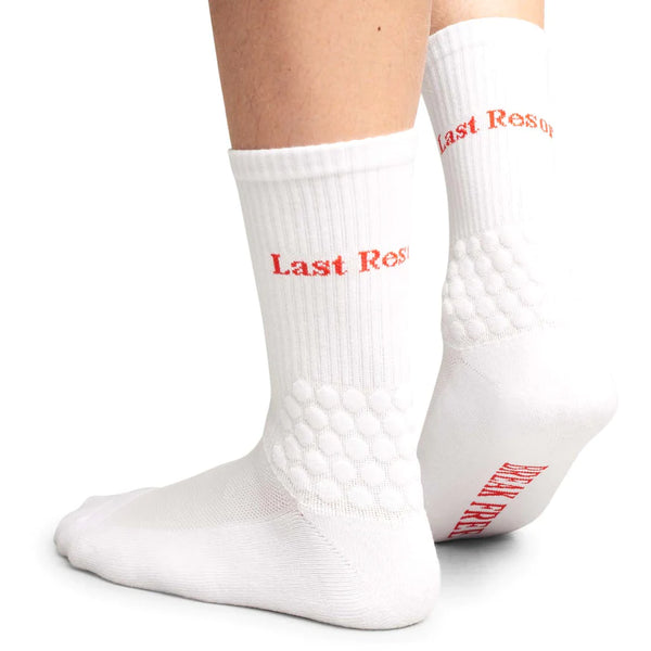 LASTRESORT Right Angle Bubble Socks White