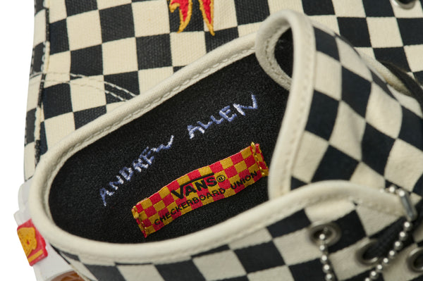 VANS SKATE AUTHENTIC HI VCU ANDREW ALLEN CHECKERBOARD