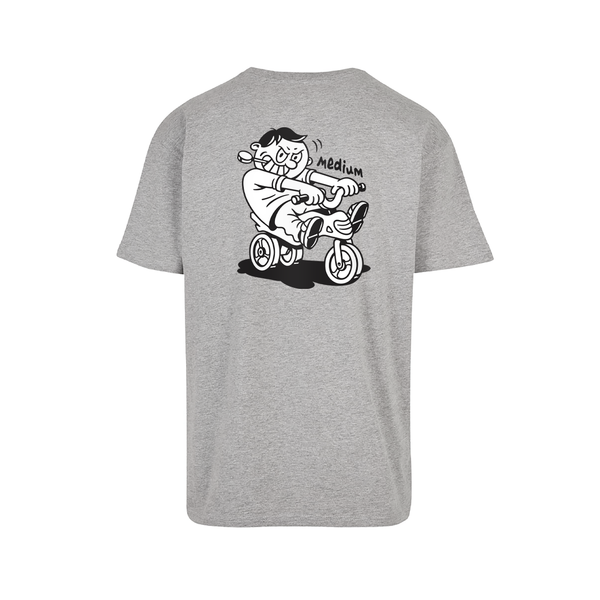 MEDIUM Rider Kid Tee Heather Grey