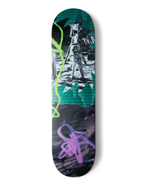 POETIC COLLECTIVE Gördeszka Lap Space (Medium Concave) Deck; 8.25"