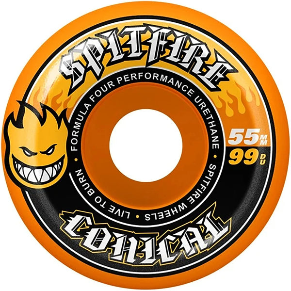 Spitfire Gördeszka Kerék Formula Four Conical Full 99D ORANGE; 55 MM