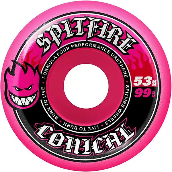 Spitfire Gördeszka Kerék Formula Four Conical Full 99D PINK; 53 MM