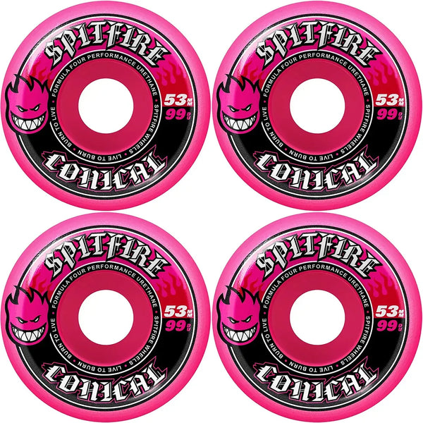 Spitfire Gördeszka Kerék Formula Four Conical Full 99D PINK; 53 MM