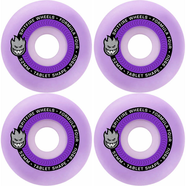 Spitfire Gördeszka Kerék Formula Four Tablet Lavender Purple 99D Black; 52 MM