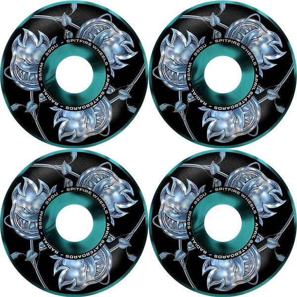 Spitfire Gördeszka Kerék Formula Four X April Rose Radial 99D Black/Swirl; 56 MM