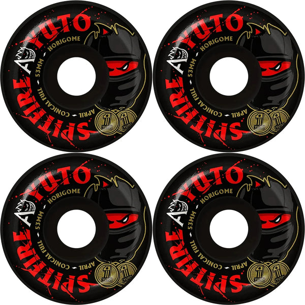 Spitfire Gördeszka Kerék Formula Four X April Yuto Conical Full 99D Black; 53 MM