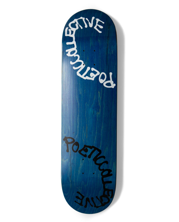 POETIC COLLECTIVE Gördeszka Lap Spray Text Twin Tail Deck; 8.25"