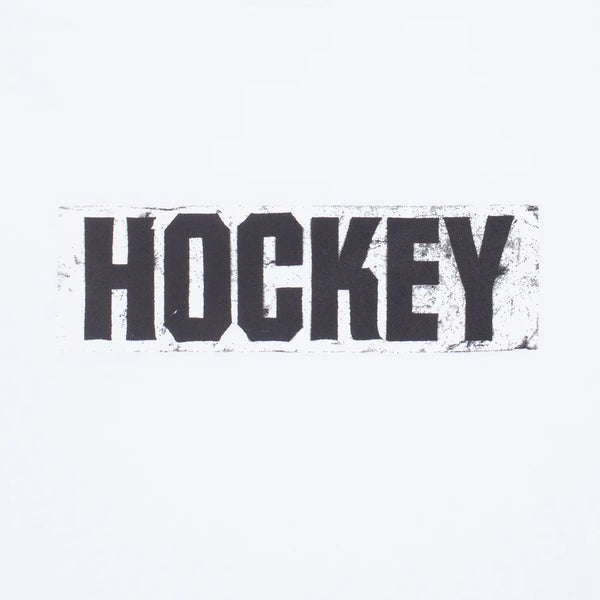 HOCKEY Sticker Logo Tee White
