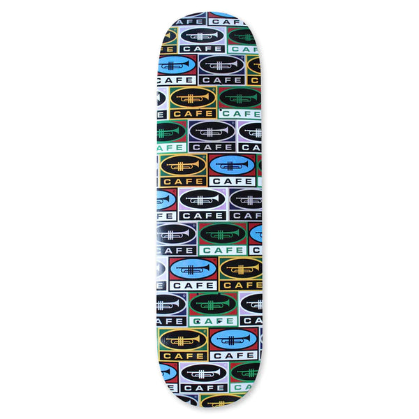 Skateboard Cafe Trumpet Collage Deck C2 Shape Multi; 8.5"
