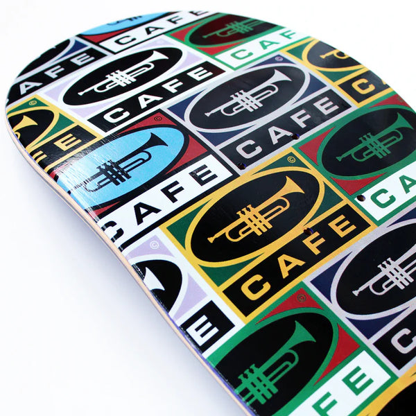 Skateboard Cafe Trumpet Collage Deck C2 Shape Multi; 8.5"