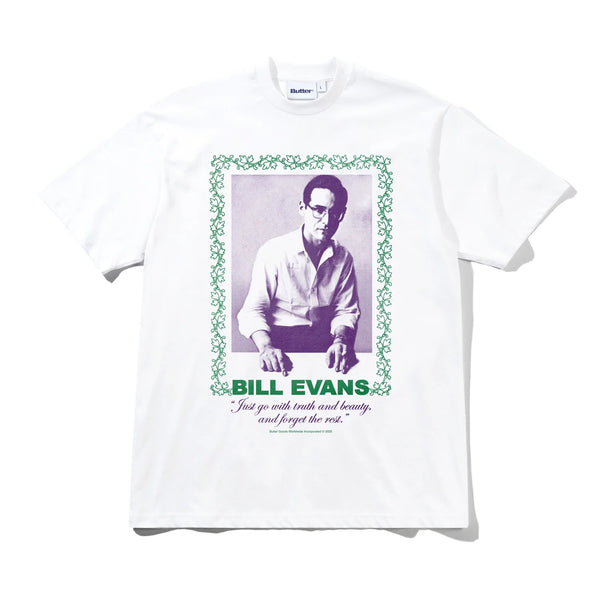 BUTTER GOODS Bill Evans Truth And Beauty Tee White