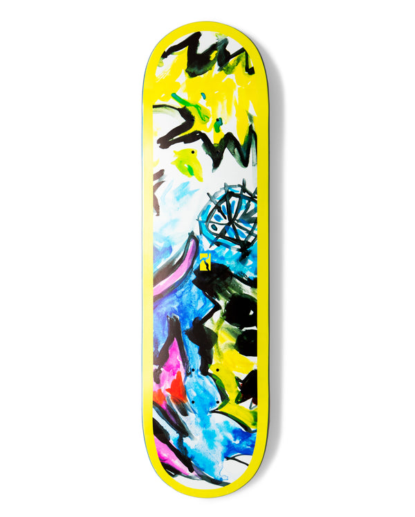 POETIC COLLECTIVE Gördeszka Lap Water Color Frame (High Concave) Deck; 8.5"