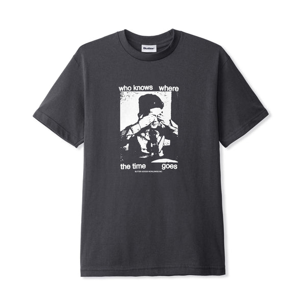 BUTTER GOODS Who Knows Tee Charcoal