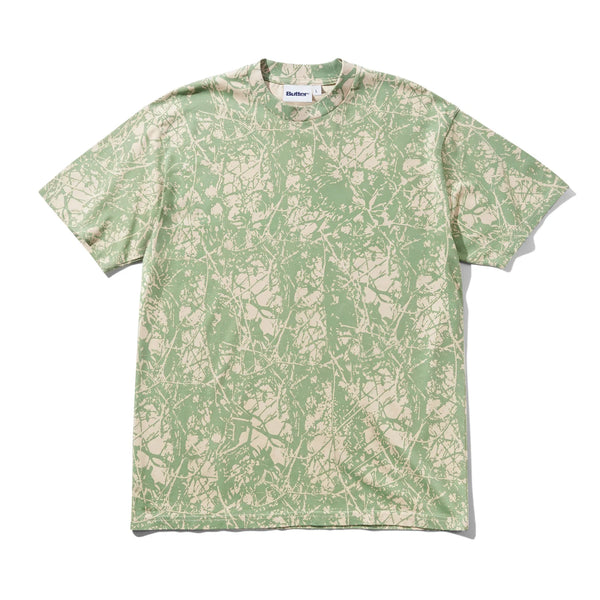 BUTTER GOODS Woods Camo Tee Washed Sage