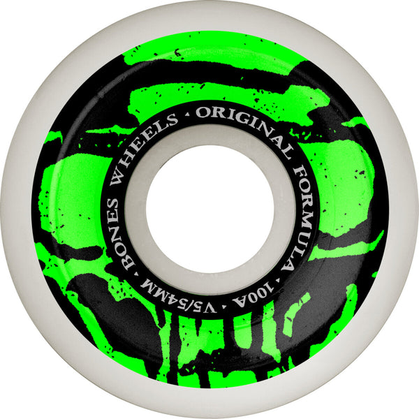 BONES Gördeszka Kerék OG Formula Mummy Skulls WIDE V4 100A; 54 MM