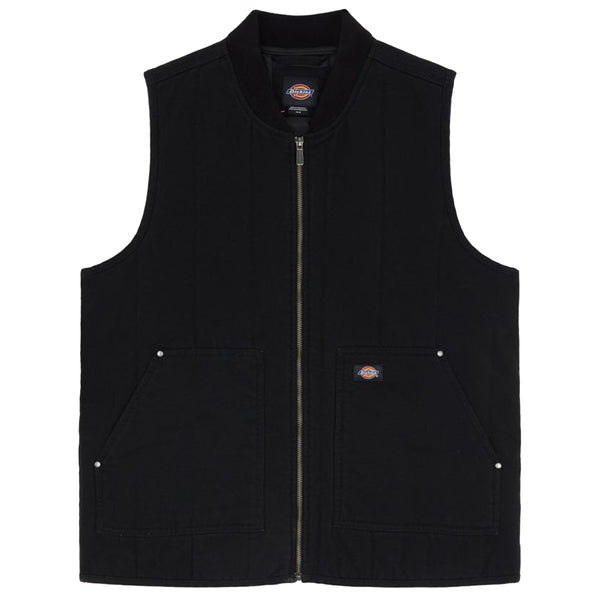 DICKIES Quilted Canvas Vest Black