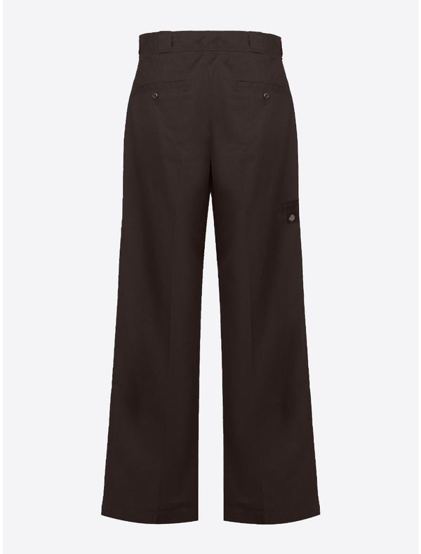 DICKIES Double Knee Work Pants Rec Dark Brown