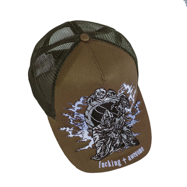 FUCKING AWESOME Demon Trucker Green