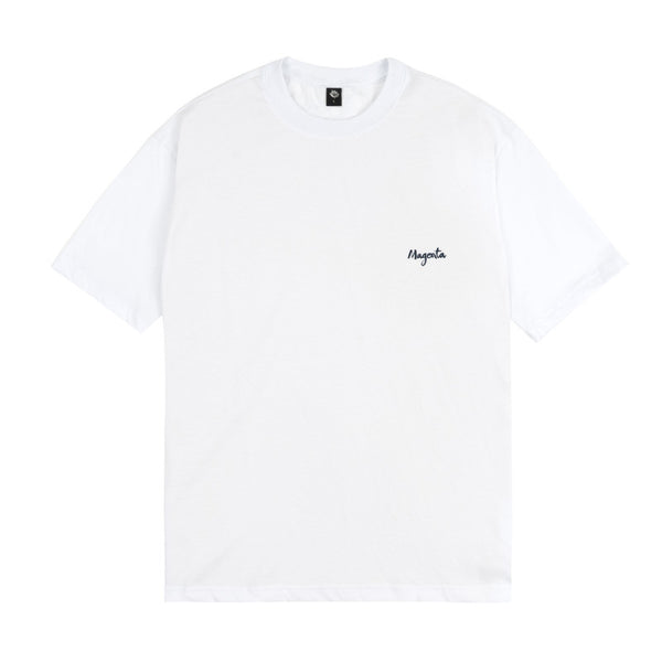 MAGENTA Femme Tee White