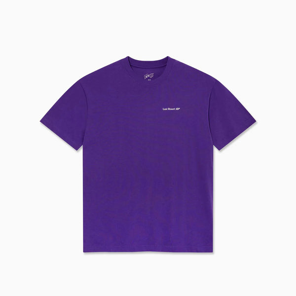 LAST RESORT AB Atlas Monogram SS Tee Heliotrope/White