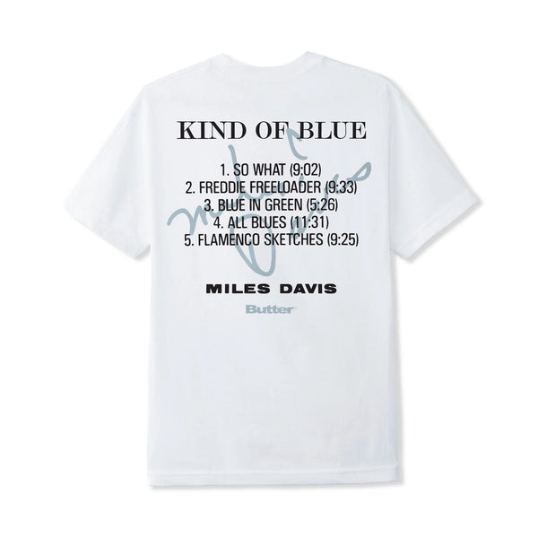 BUTTER GOODS Miles Davis Kind Of Blue Tee White