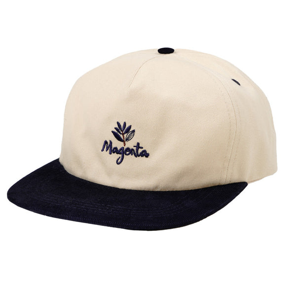 Magenta Québec Snapback Hat Beige