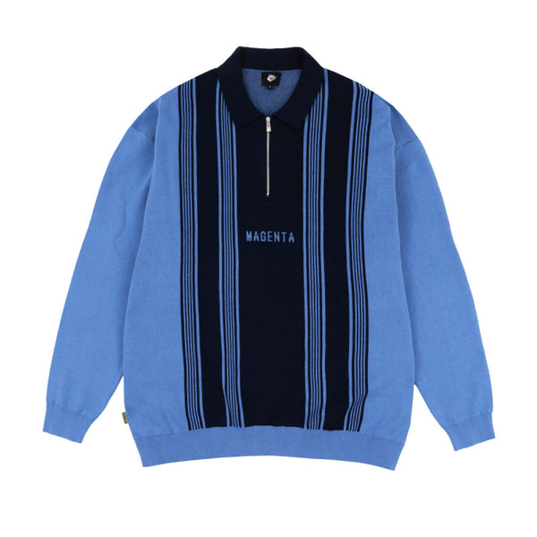 MAGENTA 1984 Knit Polo Blue
